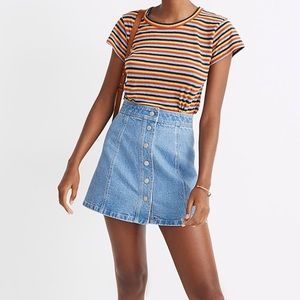 Madewell Stretch Denim A-Line Skirt